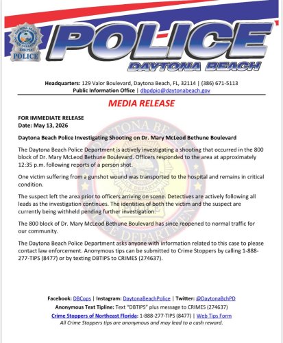 Photo post from daytonabeachpolice.