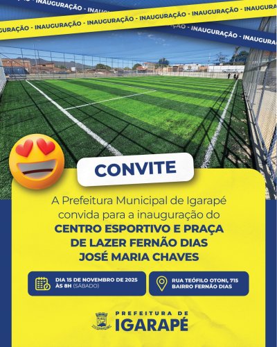 Photo post from prefeituradeigarape.