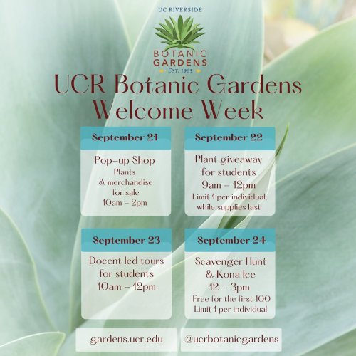 Photo post from ucrbotanicgardens.