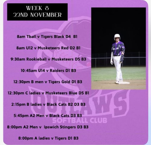 Photo post from ipswichoutlawssoftball.