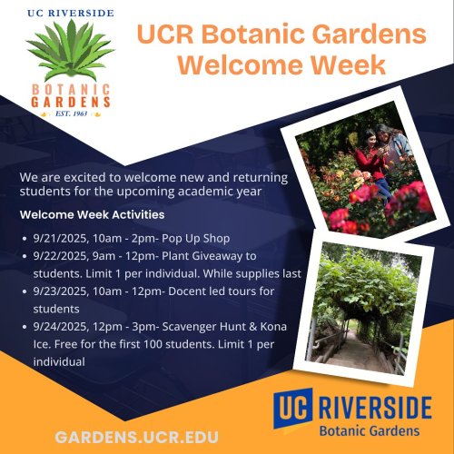 Photo post from ucrbotanicgardens.
