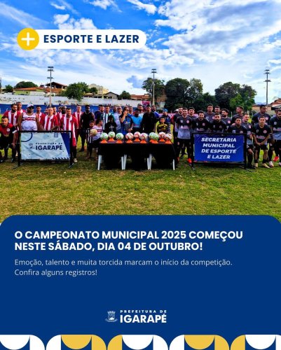 Carousel post from prefeituradeigarape.