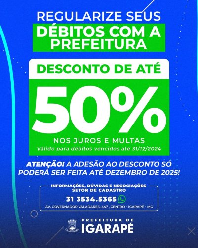 Photo post from prefeituradeigarape.