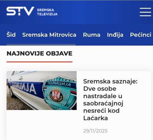 Photo post from sremskatelevizija.