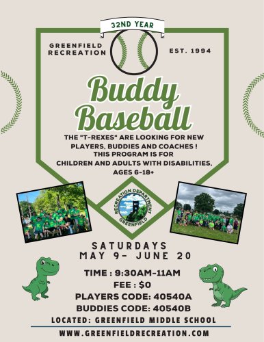 Photo post from greenfieldrecreation.