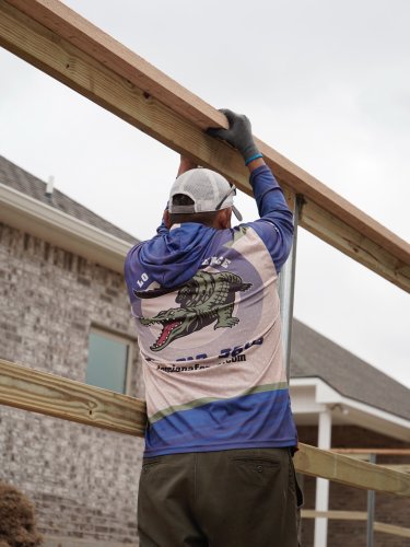 Carousel post from loosianafenceandpatios.