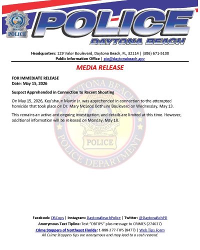 Carousel post from daytonabeachpolice.