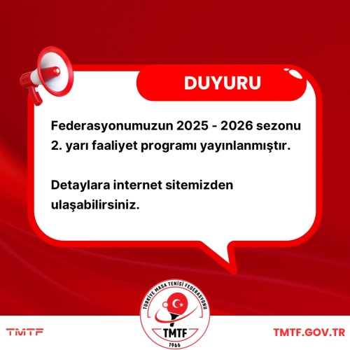 Photo post from turkiyemasatenisifederasyonu.