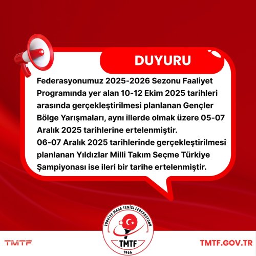Photo post from turkiyemasatenisifederasyonu.