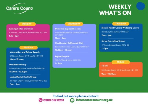 Photo post from carerscountkirklees.