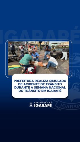 Video post from prefeituradeigarape.