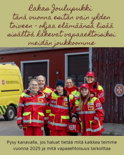 Photo post from johanniitat.