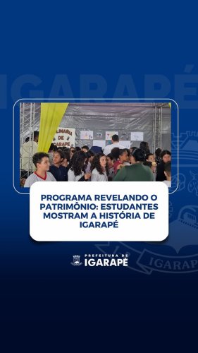 Video post from prefeituradeigarape.