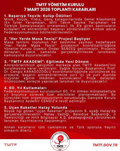 Photo post from turkiyemasatenisifederasyonu.