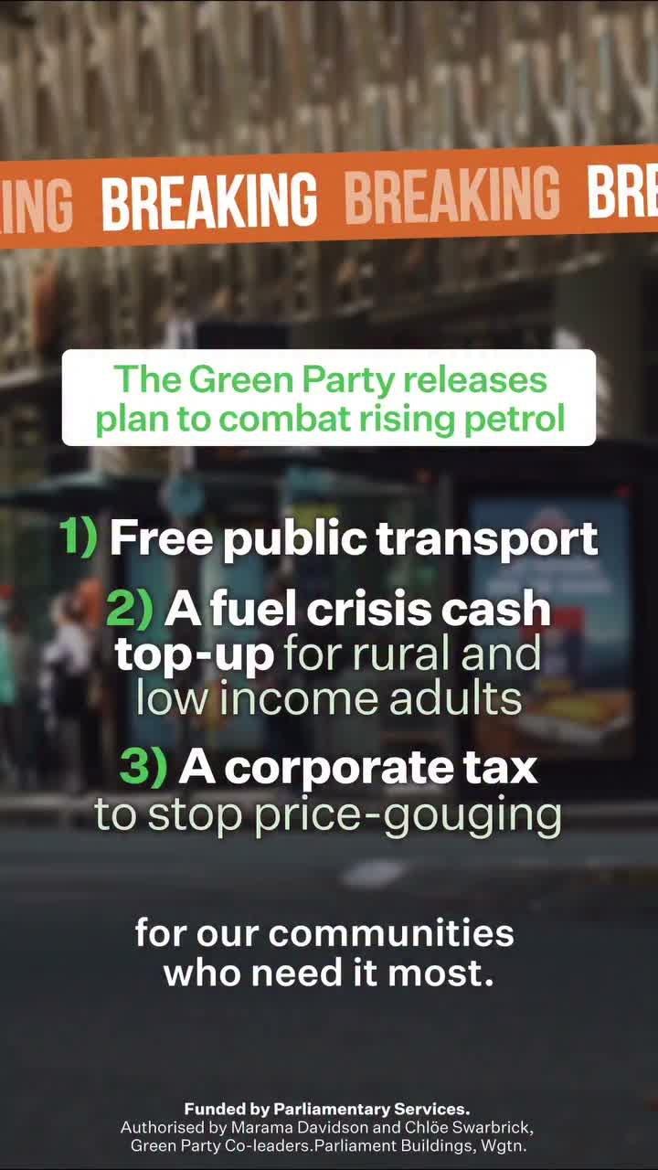 Video post from nzgreenparty.