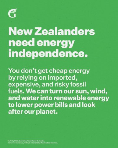 Photo post from nzgreenparty.