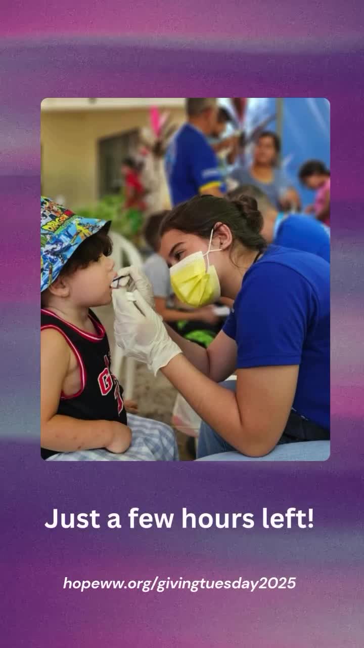 Video post from hope_worldwide.