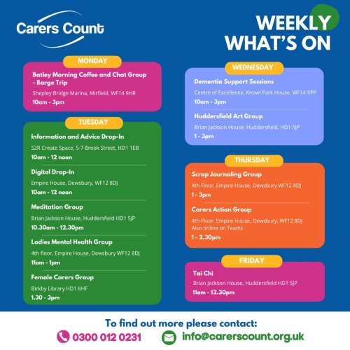 Photo post from carerscountkirklees.