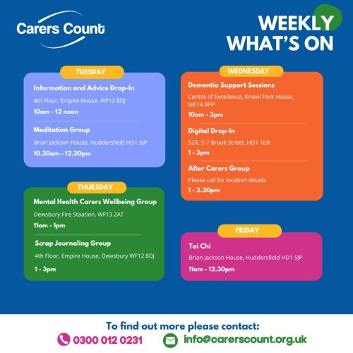 Photo post from carerscountkirklees.