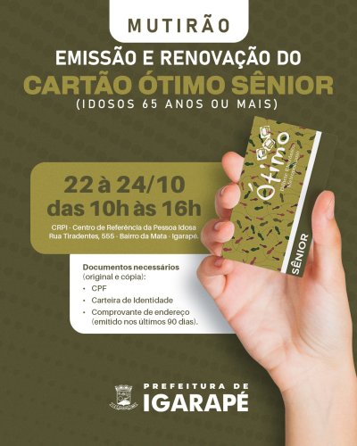 Photo post from prefeituradeigarape.