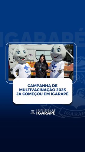 Video post from prefeituradeigarape.