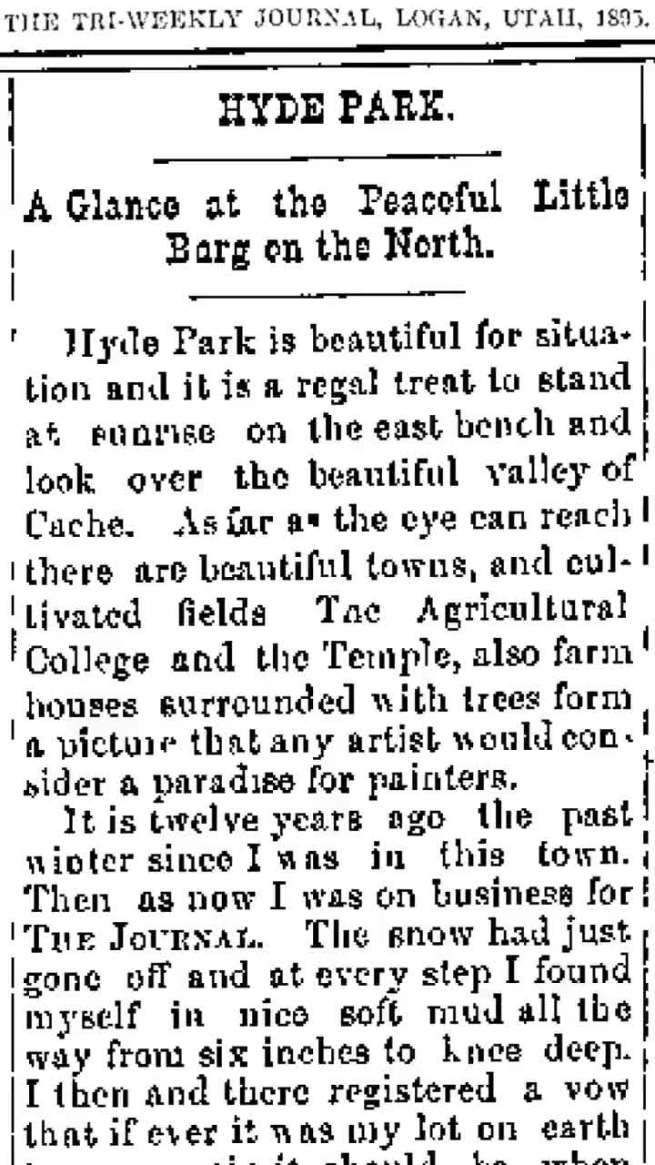 Video post from cachecountygis.