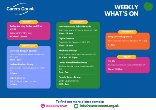 Photo post from carerscountkirklees.