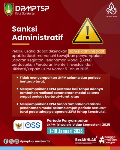 Photo post from dpmptsp.surakarta.