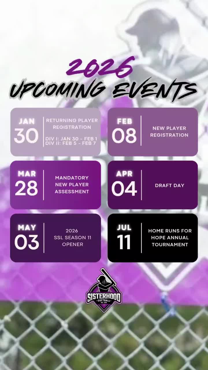 Video post from sisterhoodsoftball.