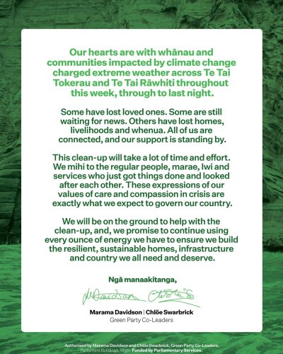 Photo post from nzgreenparty.