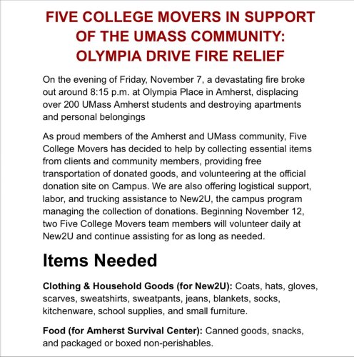 Carousel post from fivecollegemovers.