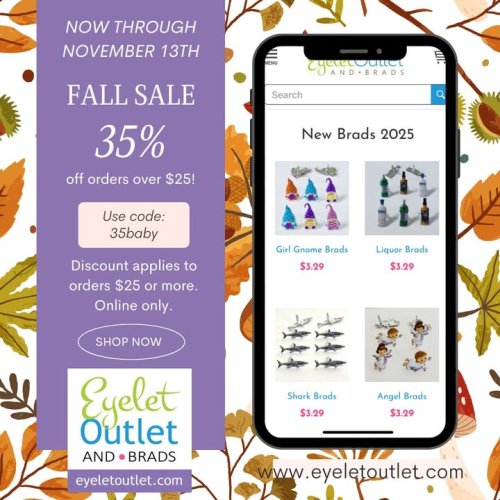 Photo post from Eyelet Outlet.