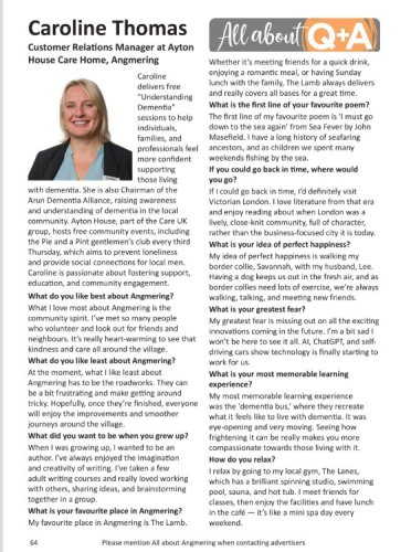 Photo post from Ayton House Care Home.