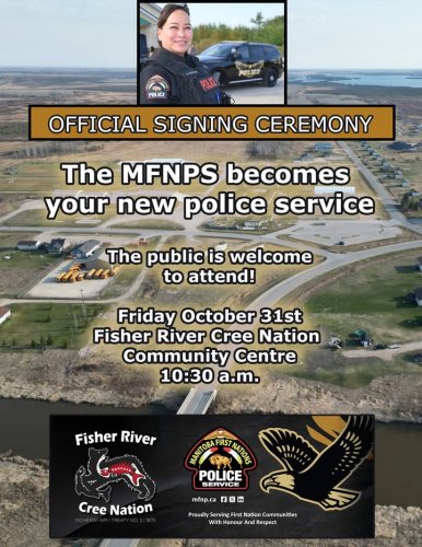 Photo post from Manitoba First Nations Police Service.