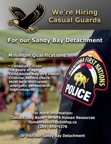 Photo post from Manitoba First Nations Police Service.