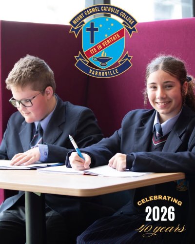Photo post from Mount Carmel Catholic College, Varroville.