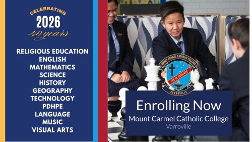 Video post from Mount Carmel Catholic College, Varroville.