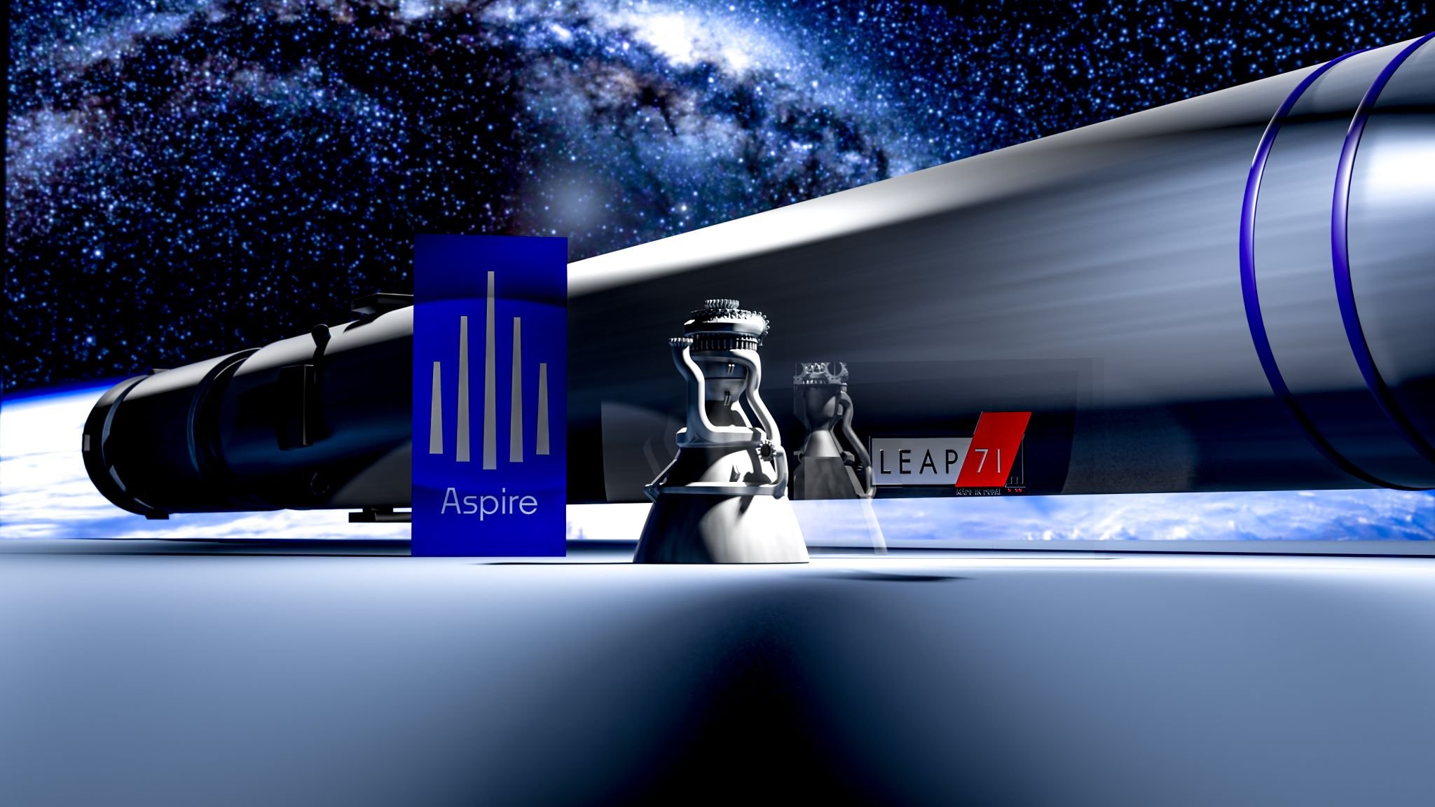 Aspire Space and LEAP 71 partner to build large reusable space