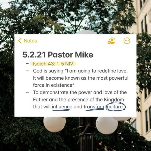 Photo post from Redeeming Love Church.