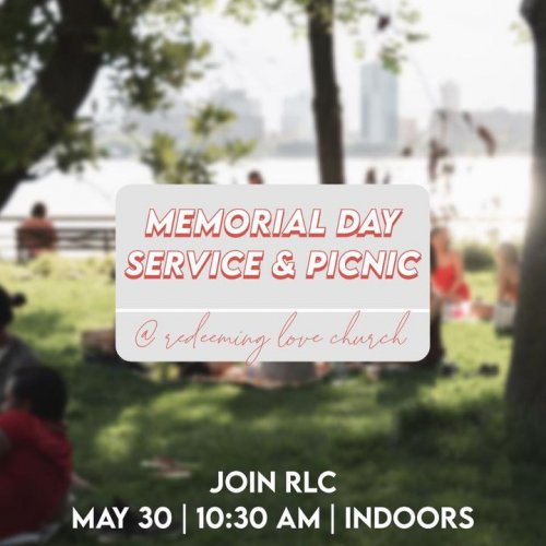 Photo post from Redeeming Love Church.