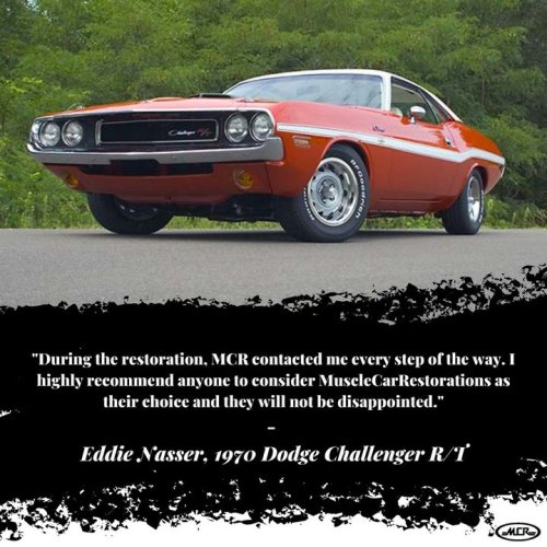 Photo post from Muscle Car Restorations.