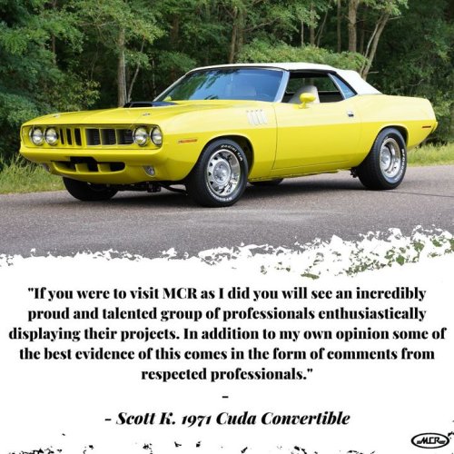 Photo post from Muscle Car Restorations.
