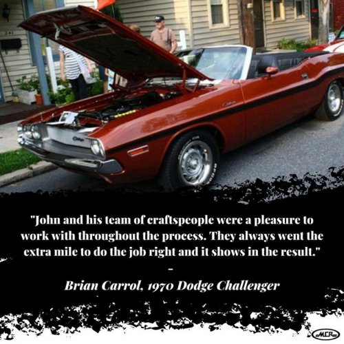 Photo post from Muscle Car Restorations.