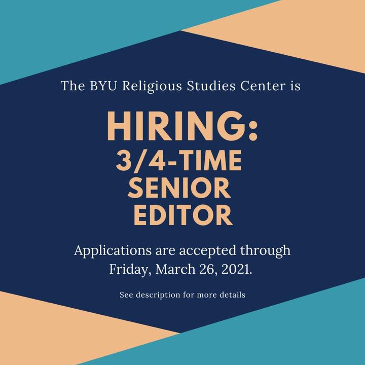 Photo post from BYU Religious Education.