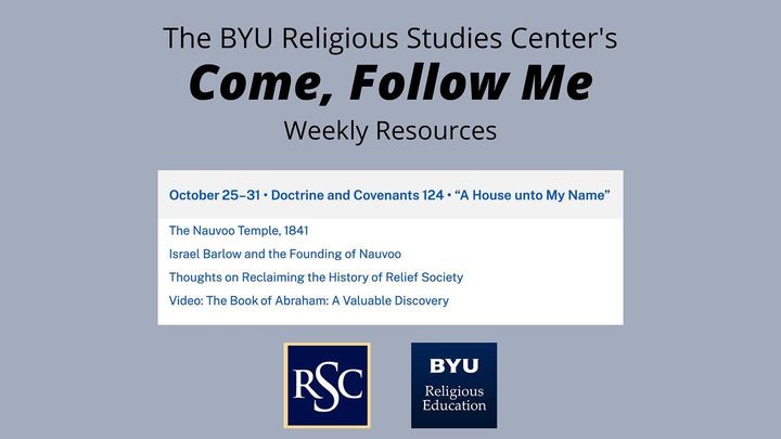 Photo post from BYU Religious Education.