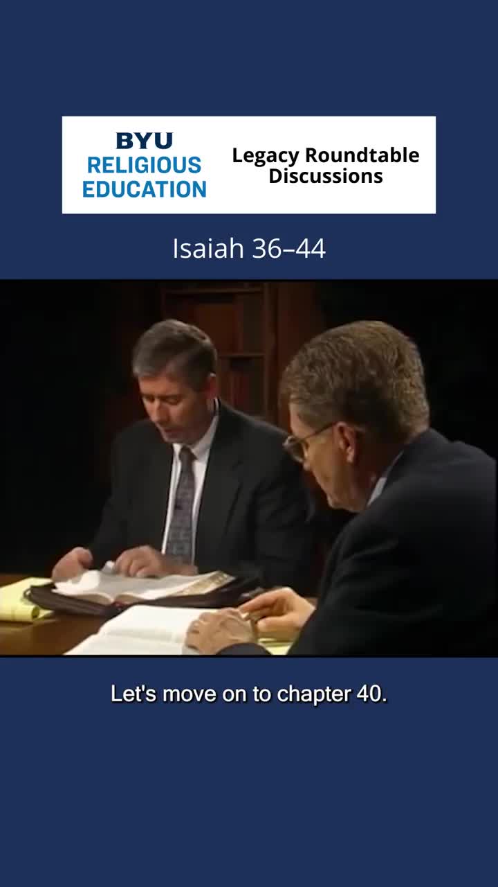 Video post from BYU Religious Education.