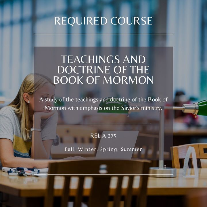 Photo post from BYU Religious Education.