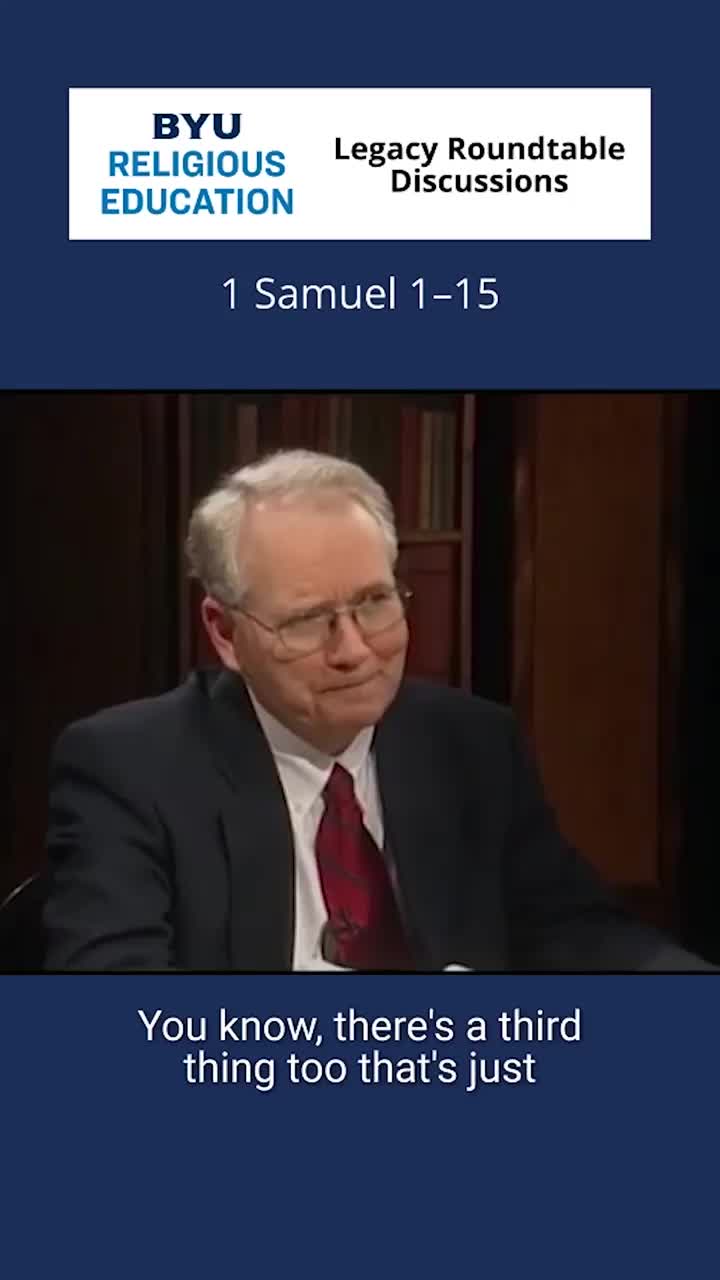 Video post from BYU Religious Education.