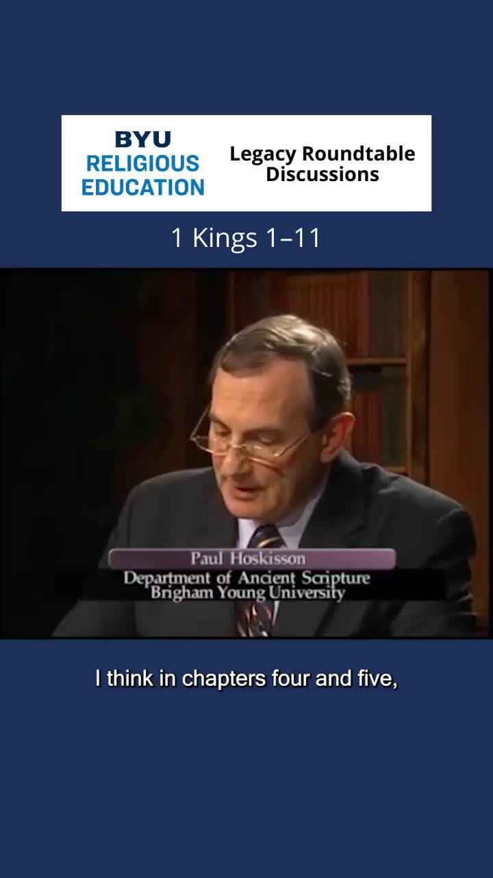 Video post from BYU Religious Education.