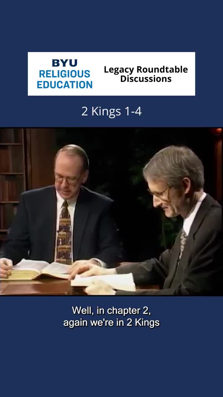 Video post from BYU Religious Education.
